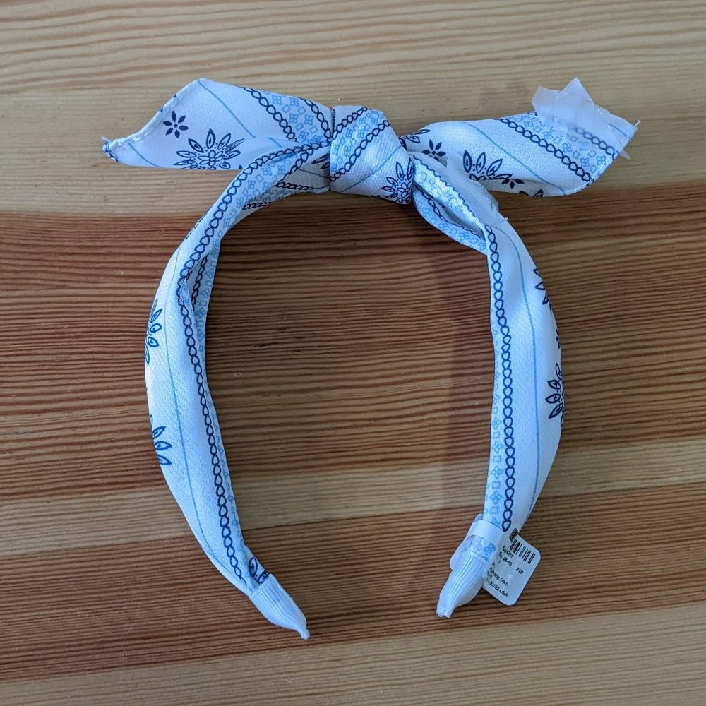 Blue and White headband